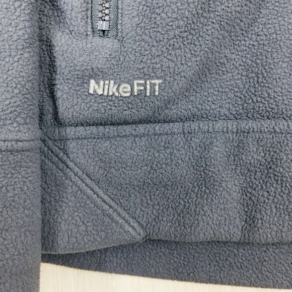 NIKE Men's Gray Black 1/4 Zip Embroidered Logo Pullover Sweater Golf Sweater L - Picture 6 of 12
